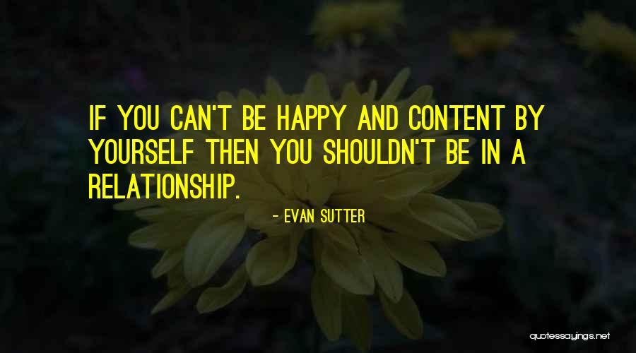 Happiness In Relationships Quotes By Evan Sutter