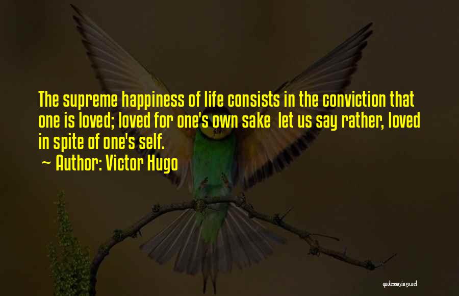 Happiness In Spite Of Quotes By Victor Hugo