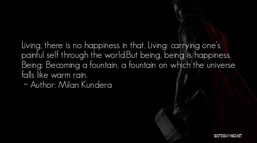 Happiness In The Rain Quotes By Milan Kundera