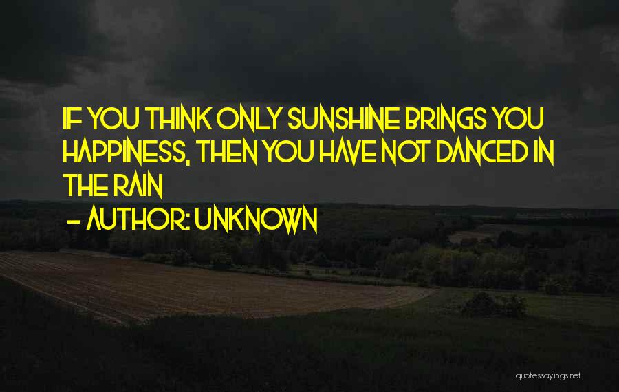 Happiness In The Rain Quotes By Unknown