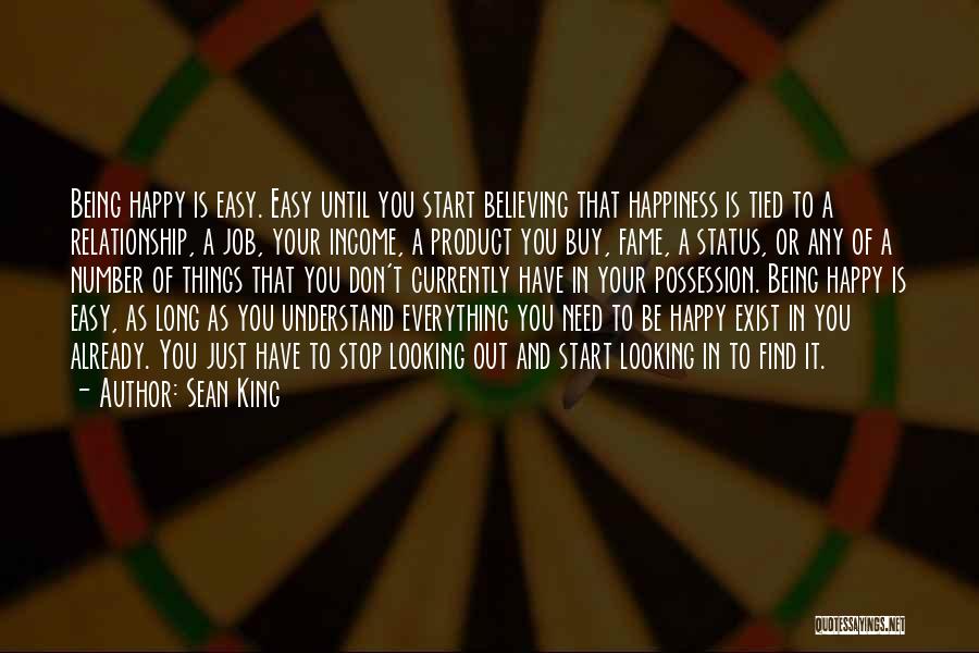 Happiness In Your Relationship Quotes By Sean King
