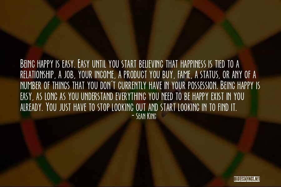 Happiness In Your Relationship Quotes By Sean King