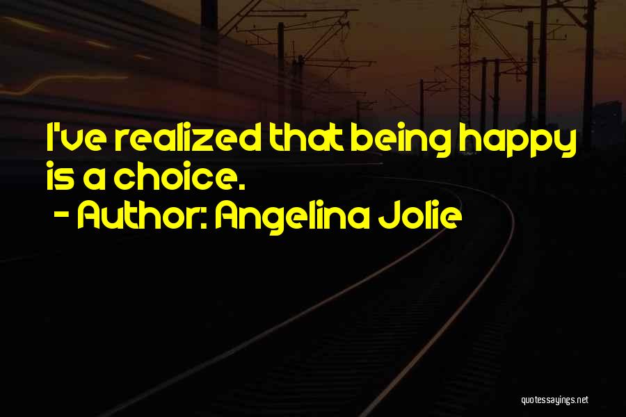 Happiness Is A Choice Quotes By Angelina Jolie