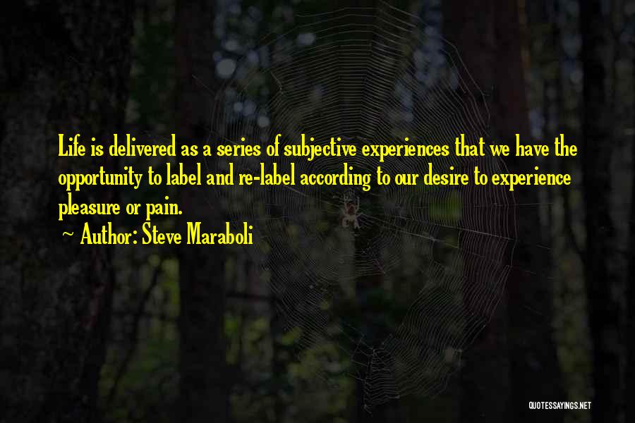 Happiness Is Subjective Quotes By Steve Maraboli