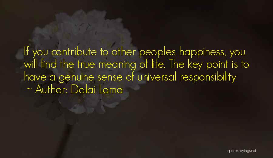 Happiness Is The Key To Life Quotes By Dalai Lama