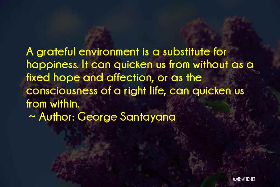 Happiness Is Within Us Quotes By George Santayana