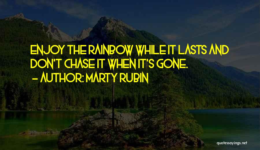 Happiness Lasts Quotes By Marty Rubin