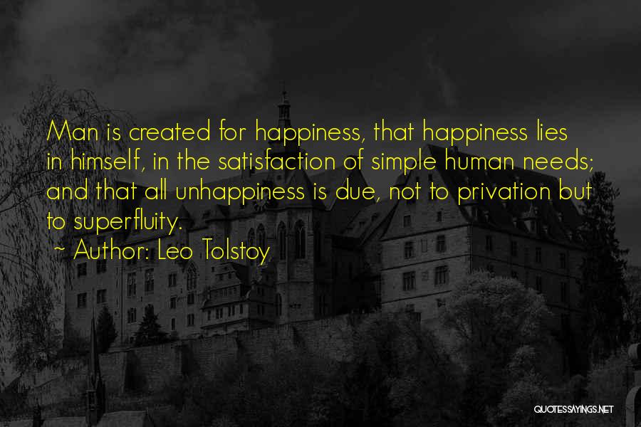 Happiness Lies In The Simple Things Quotes By Leo Tolstoy