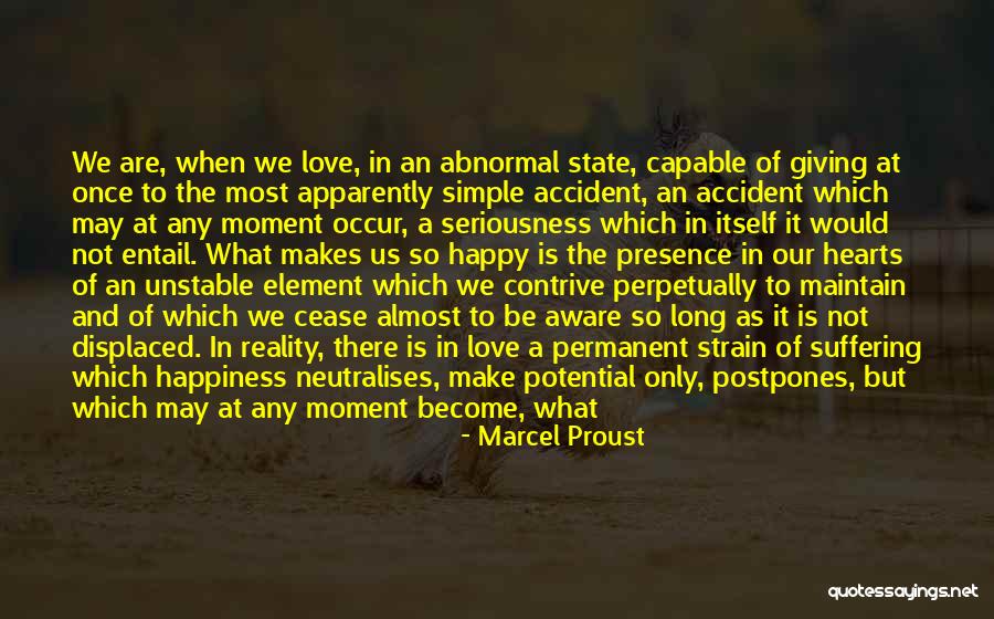 Happiness Not Permanent Quotes By Marcel Proust