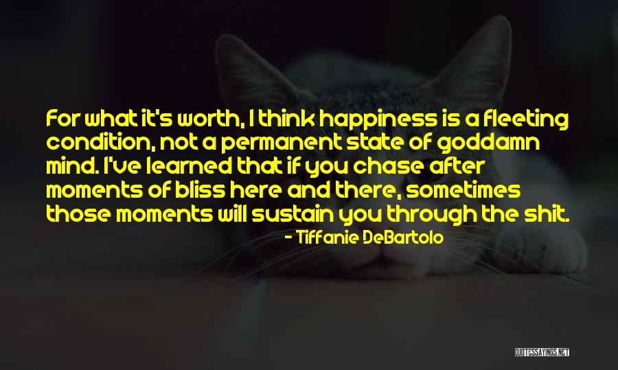 Happiness Not Permanent Quotes By Tiffanie DeBartolo