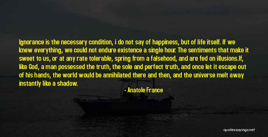 Happiness Of God Quotes By Anatole France