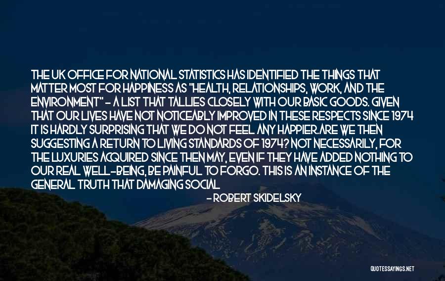 Happiness Over Money Quotes By Robert Skidelsky