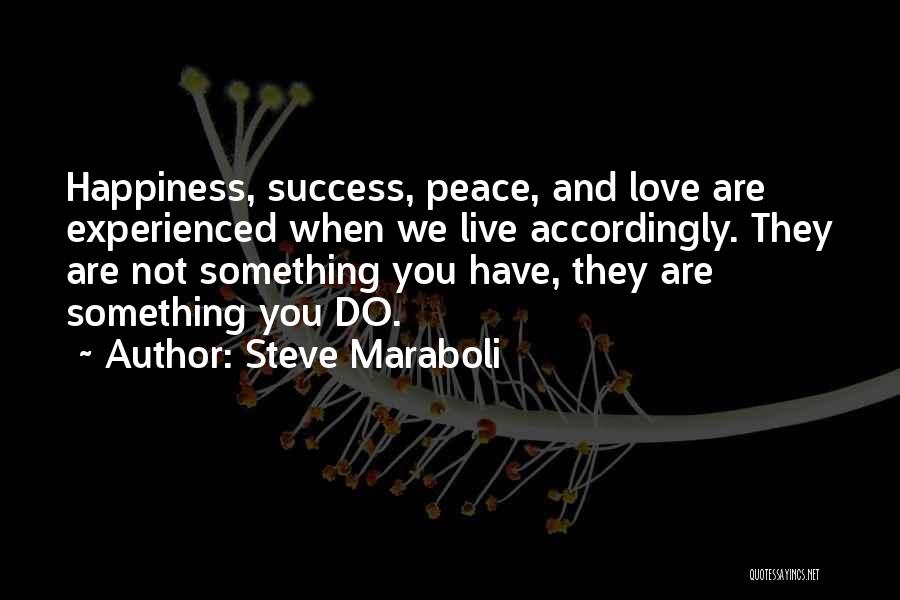 Happiness Over Success Quotes By Steve Maraboli