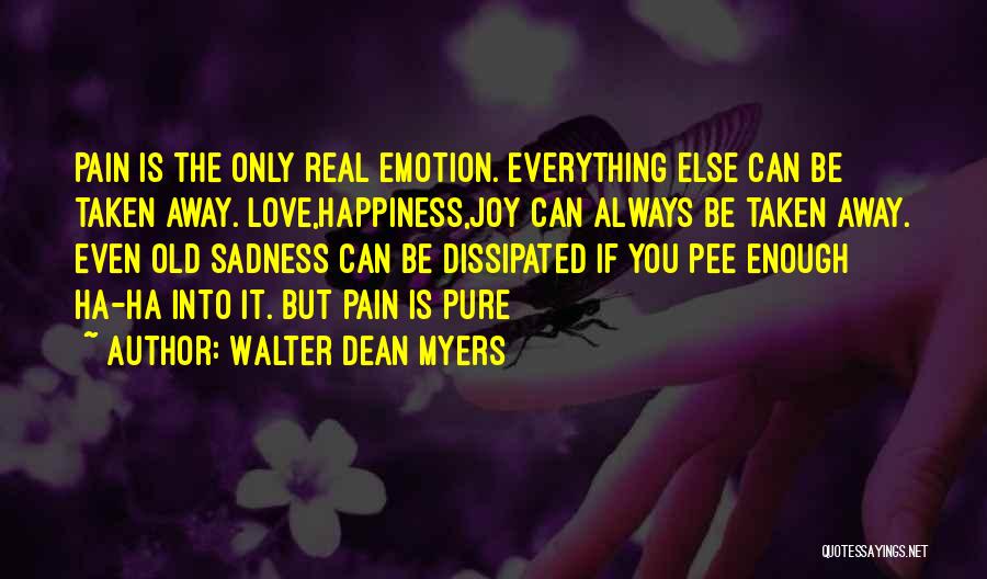 Happiness Sadness Quotes By Walter Dean Myers