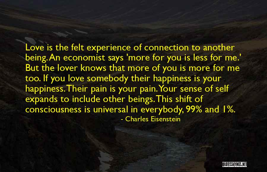 Happiness With Your Lover Quotes By Charles Eisenstein