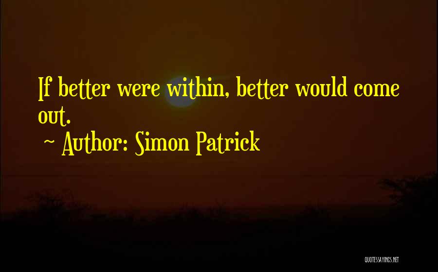 Happiness Within Quotes By Simon Patrick