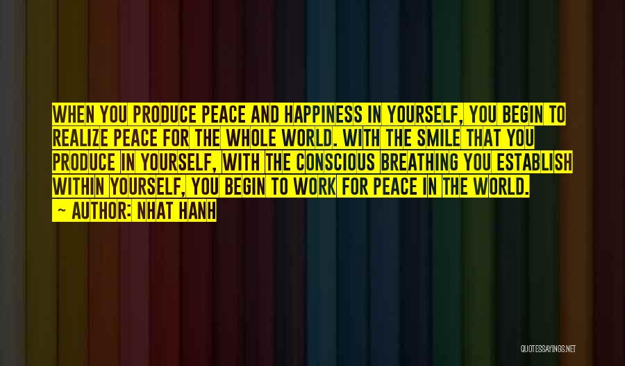 Happiness Within Yourself Quotes By Nhat Hanh