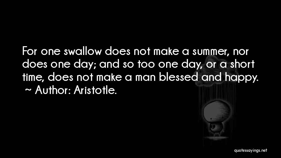 Happy And Blessed Quotes By Aristotle.