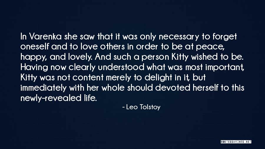 Happy And Content With Life Quotes By Leo Tolstoy