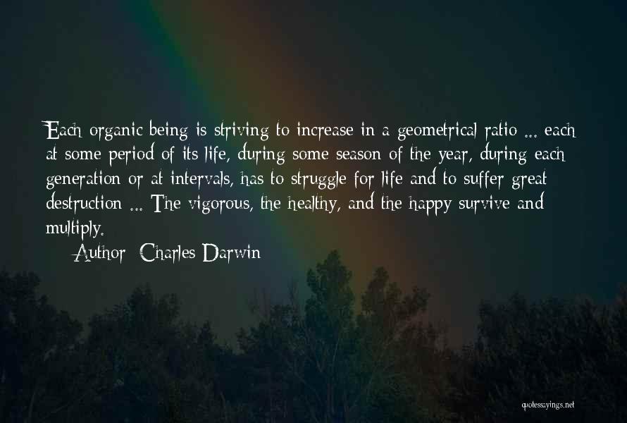 Happy And Healthy Life Quotes By Charles Darwin