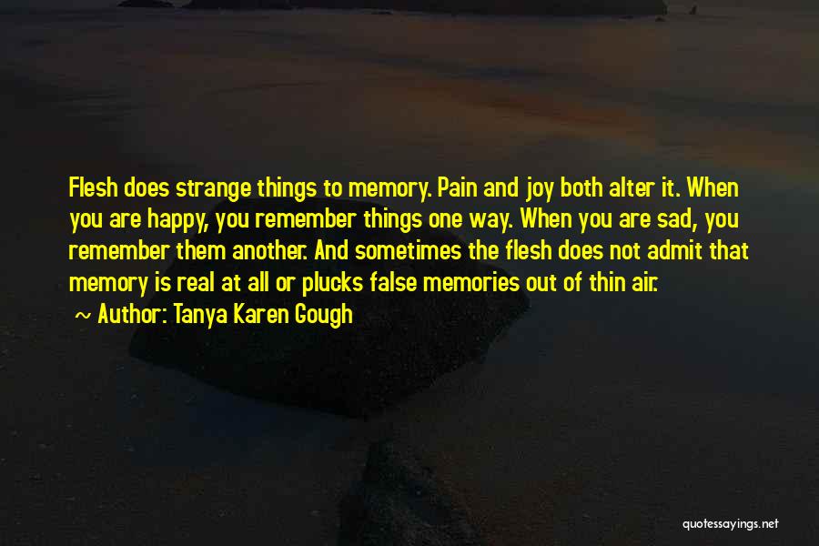 Happy And Sad Memories Quotes By Tanya Karen Gough