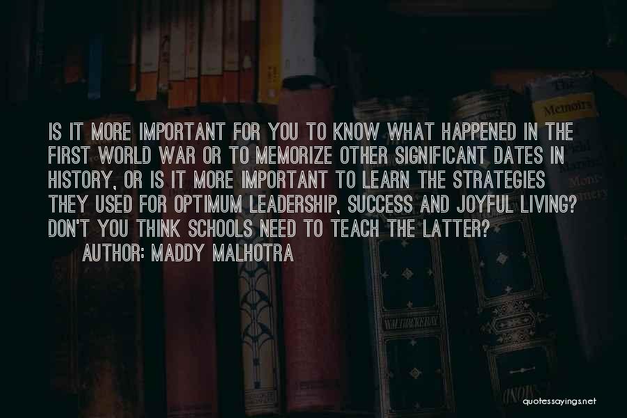 Happy And Successful Life Quotes By Maddy Malhotra