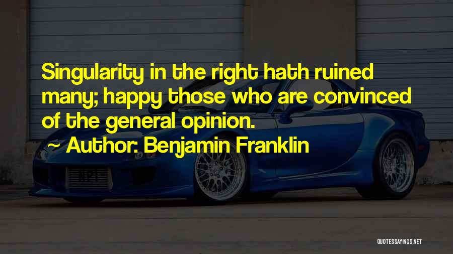 Happy Are Those Who Quotes By Benjamin Franklin