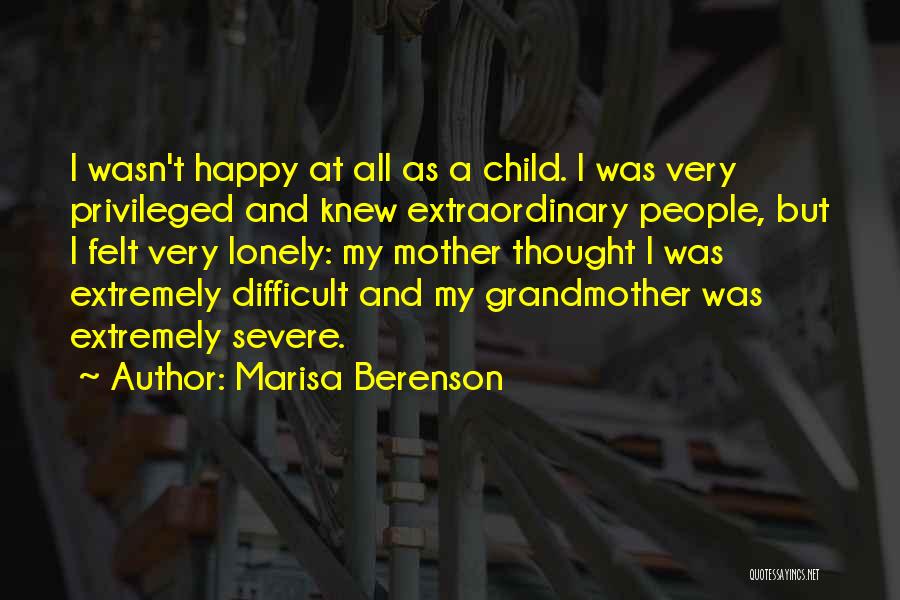 Happy As A Child Quotes By Marisa Berenson