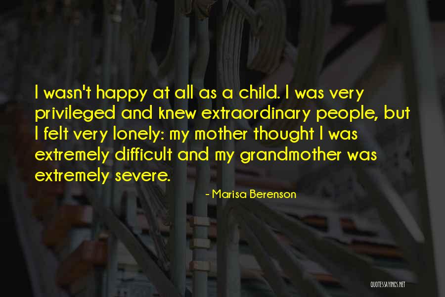 Happy As A Child Quotes By Marisa Berenson