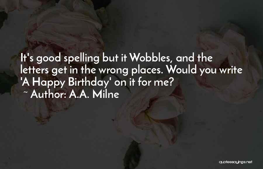 Happy Birthday And Quotes By A.A. Milne