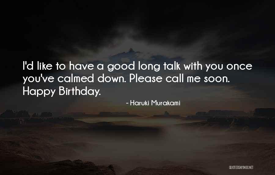 Happy Birthday Love Quotes By Haruki Murakami