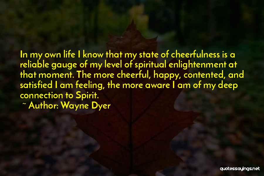 Happy Contented Life Quotes By Wayne Dyer
