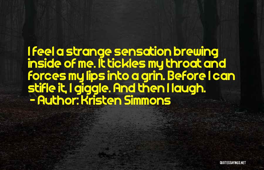 Happy Cute Funny Quotes By Kristen Simmons