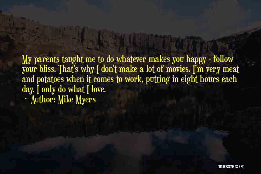 Happy Day To Day Quotes By Mike Myers