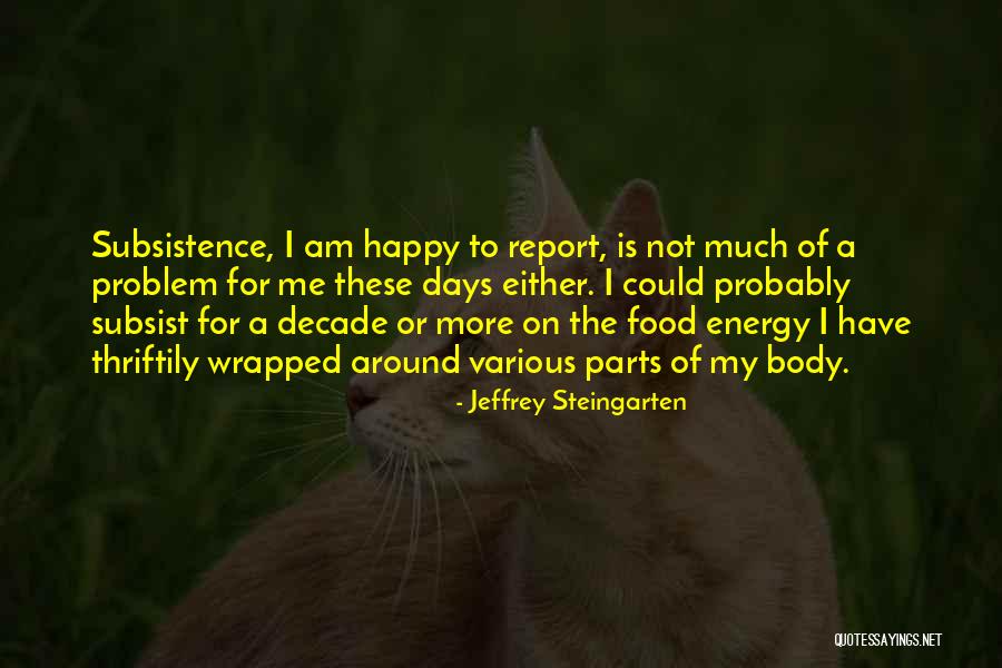 Happy Days Quotes By Jeffrey Steingarten