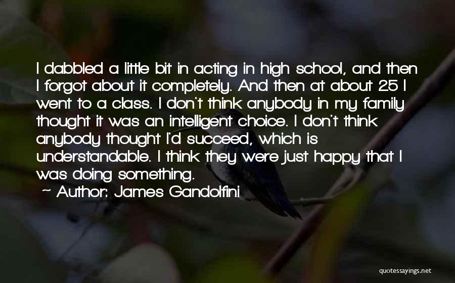 Happy High School Quotes By James Gandolfini