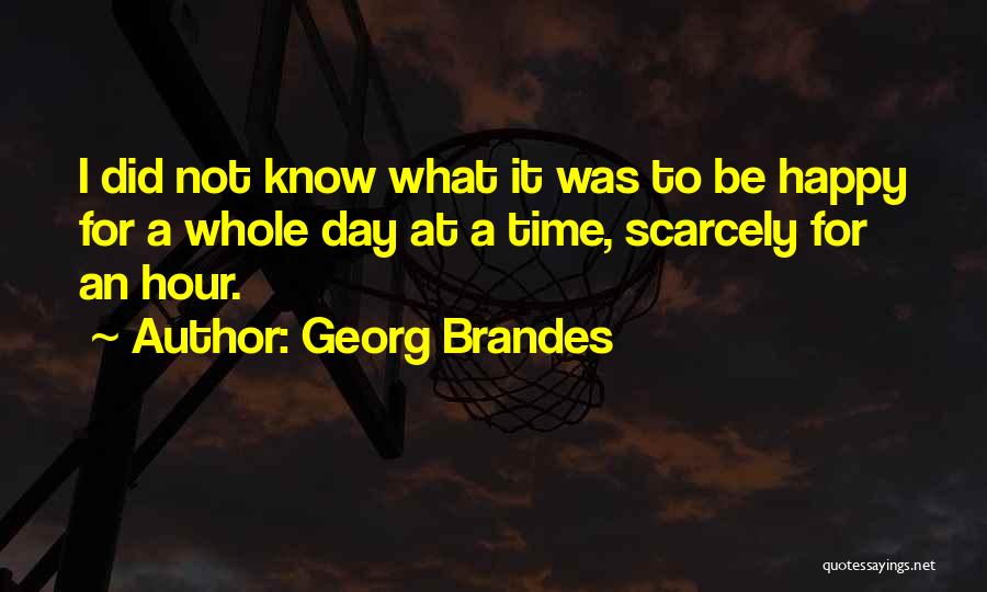 Happy Hour Quotes By Georg Brandes