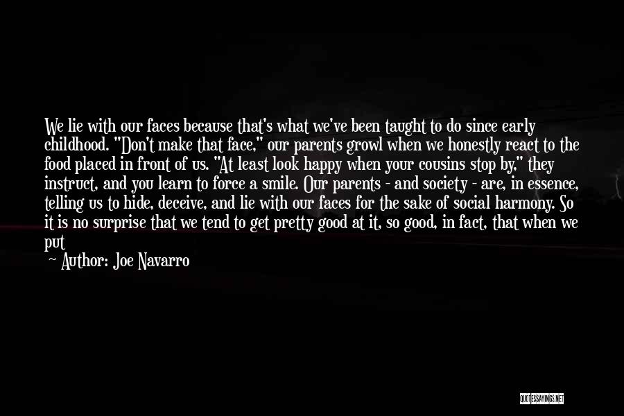 Happy In Your Face Quotes By Joe Navarro