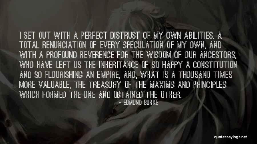 Happy Inheritance Quotes By Edmund Burke Happy Inheritance Quotes By Edmund Burke