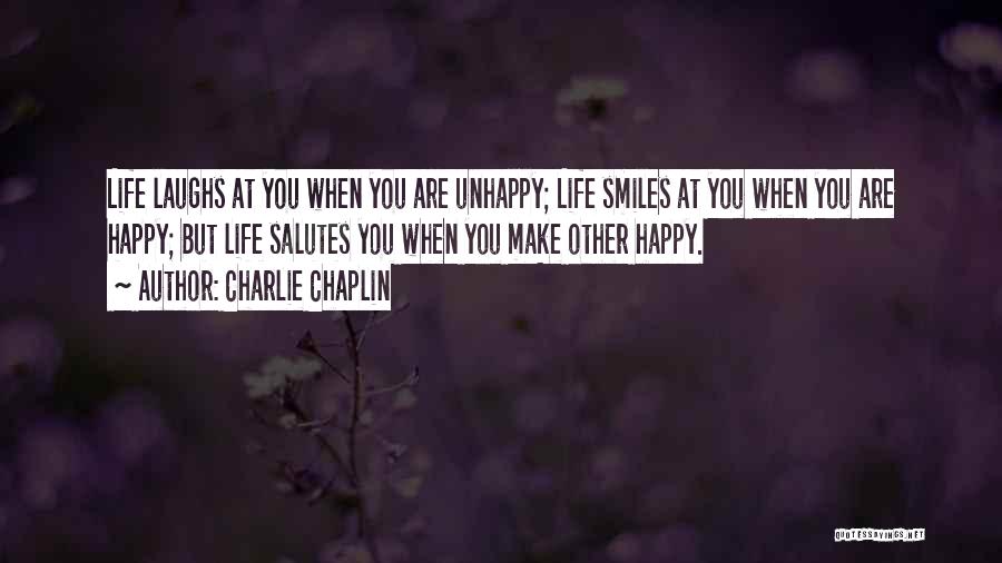 Happy Life Good Morning Quotes By Charlie Chaplin