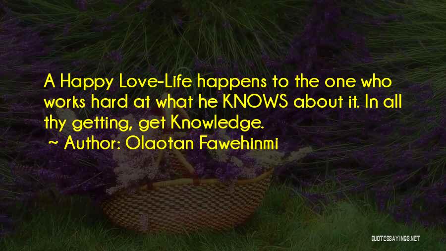Happy Lovelife Quotes By Olaotan Fawehinmi
