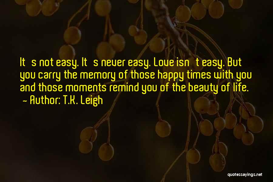 Happy Memory Quotes By T.K. Leigh