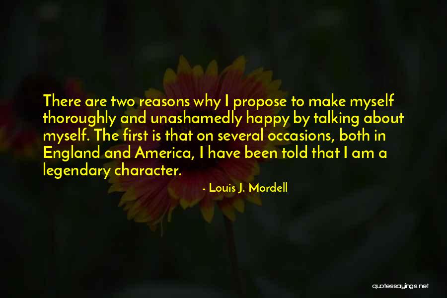 Happy Occasions Quotes By Louis J. Mordell