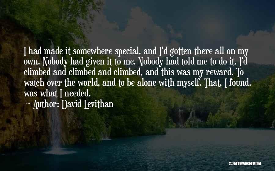 Happy On My Own Quotes By David Levithan