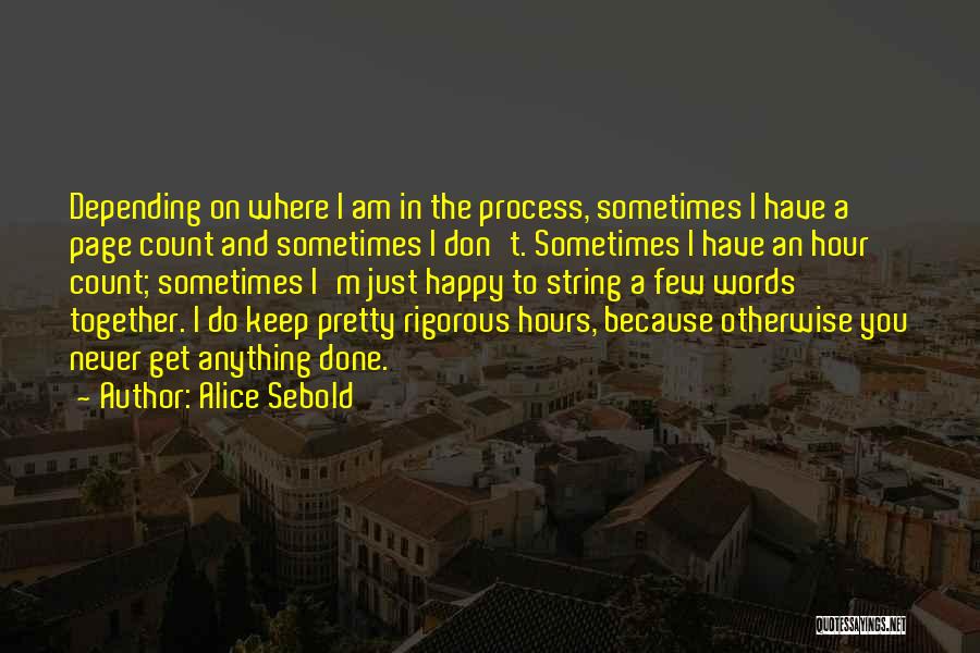 Happy Page Quotes By Alice Sebold