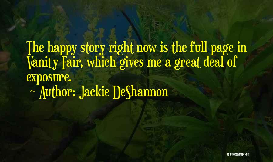 Happy Page Quotes By Jackie DeShannon