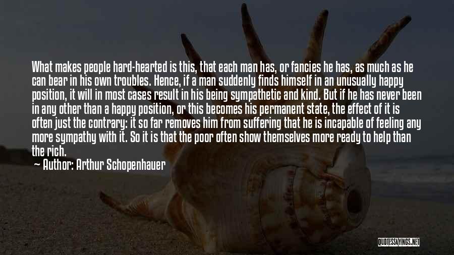 Happy Poor Quotes By Arthur Schopenhauer