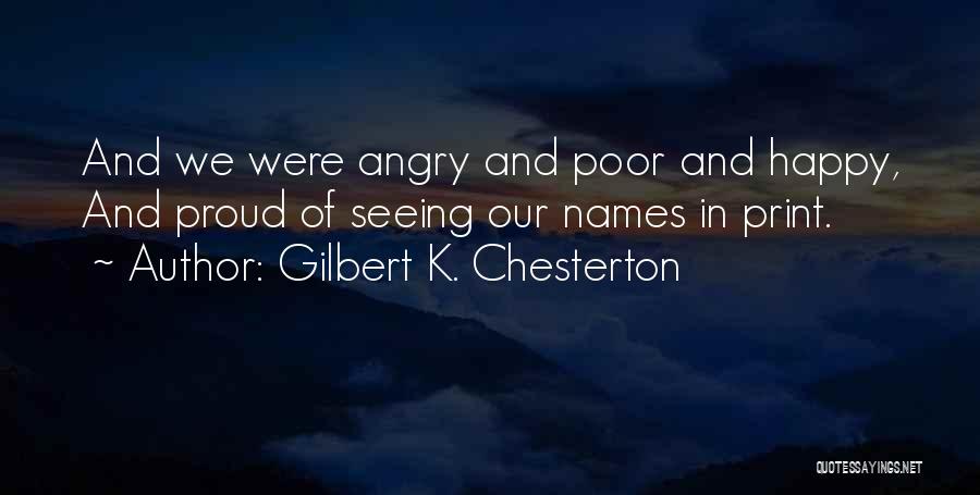 Happy Poor Quotes By Gilbert K. Chesterton