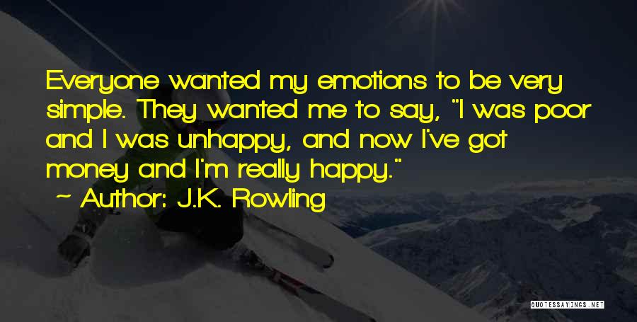 Happy Poor Quotes By J.K. Rowling