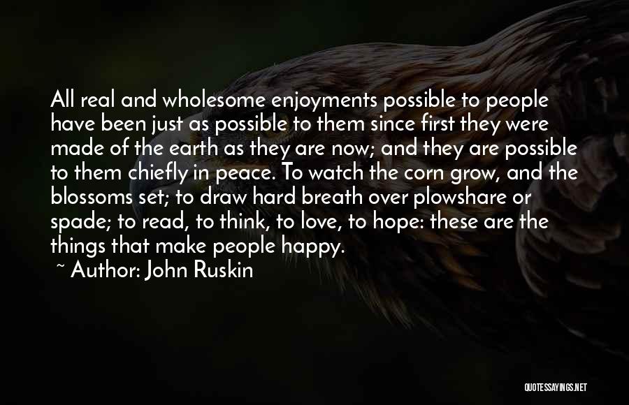 Happy Wholesome Quotes By John Ruskin